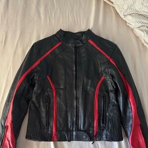 Stylish Black and Red Women's Jacket